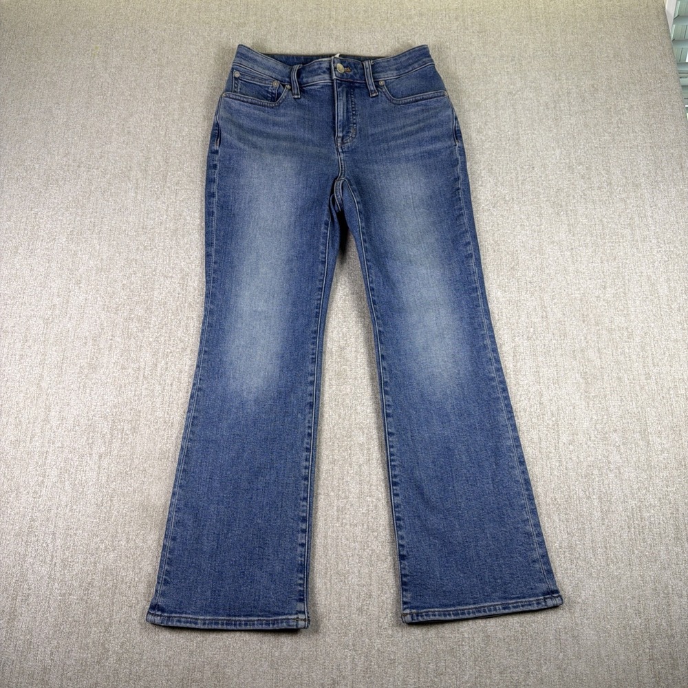 Madewell Jeans Woman Size 26 Curvy Kick Out Crop Denim Y2K Classic